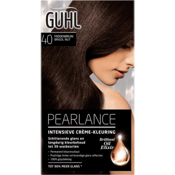 Guhl Pearlance Intensieve Crème-Haarkleuring 40 Middenbruin 2x50 ML