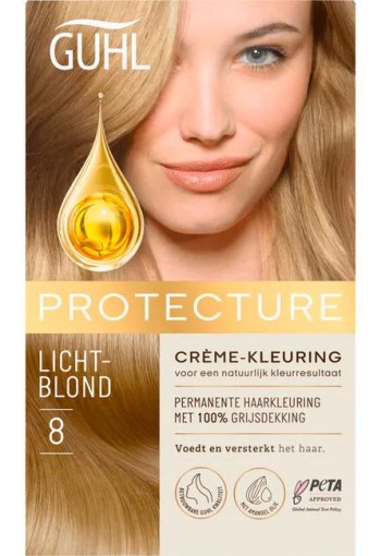Guhl Protecture Beschermende Crème-Haarkleuring 8 Lichtblond 2x50 ML