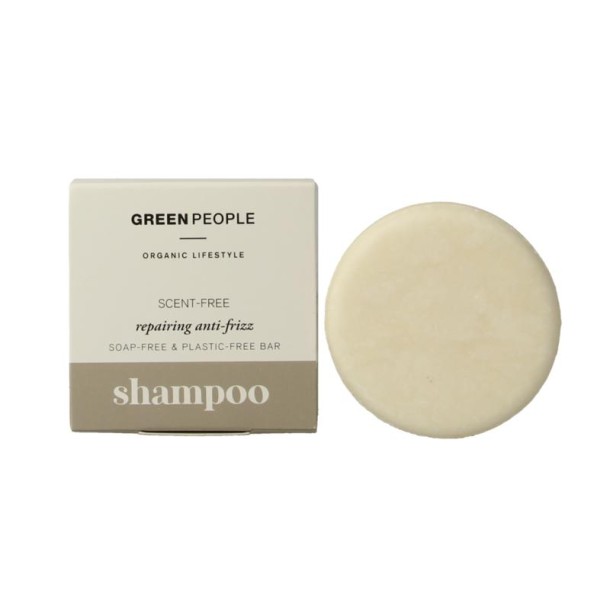 Green People Shampoo bar scent free repairing anti frizz (50 Gram)