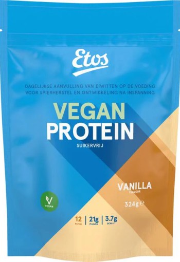 Etos Vegan Protein Eiwitpoeder Vanilla 324 GR