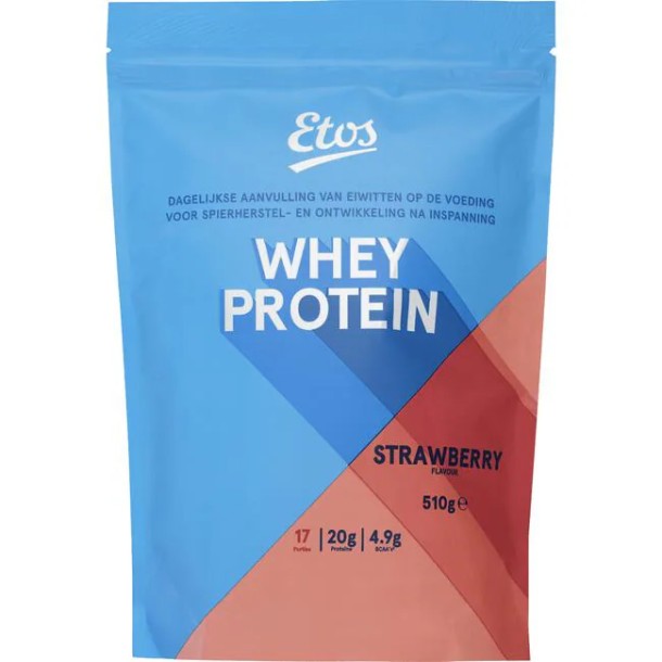 Etos Whey Protein Aardbeiensmaak 510 gram