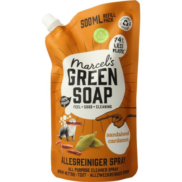 Marcel's GR Soap Allesreiniger spray sandelhout & kardemom navullin (500 Milliliter)