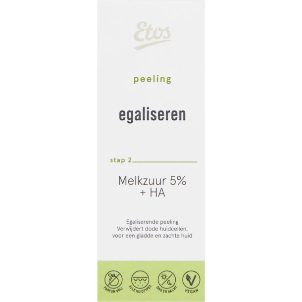 Etos Melkzuur 5% + HA Peeling Exfoliant 30 ML