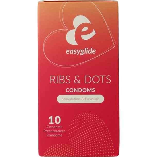 Easyglide Condooms ribs en dots (10 Stuks)