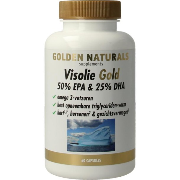 Golden Naturals Visolie gold 50% EPA en 25% DHA (60 Softgels)