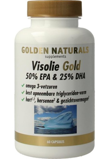 Golden Naturals Visolie gold 50% EPA en 25% DHA (60 Softgels)