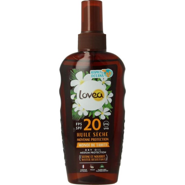 Lovea Dry oil medium protection tahiti monoi SPF20 (150 Milliliter)