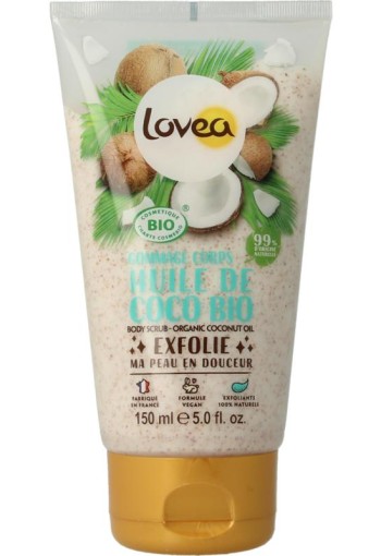 Lovea Bodyscrub coconut oil dry skin organic (150 Milliliter)