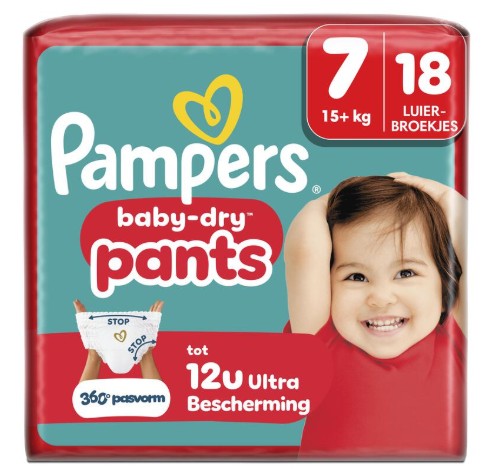 Pampers Baby Dry Pants Luierbroekjes Maat 7 15+ kg 18 stuks