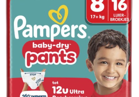 Pampers Baby Dry Pants Luierbroekjes Maat 8 17+ kg 16 stuks