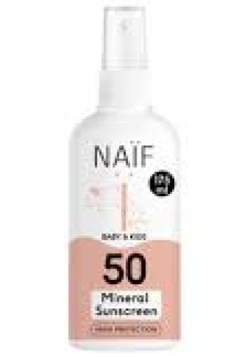 Naif Care Baby&Kids Minerale Zonnebrand Spray SPF50 175ML