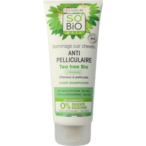 So Bio Etic Haarscrub anti roos tea tree (200 Milliliter)