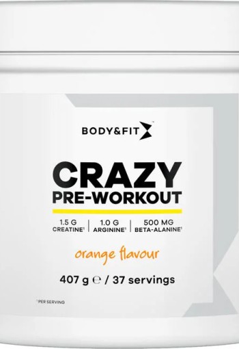 Body & Fit Crazy Pre Workout Poeder Orange 407G