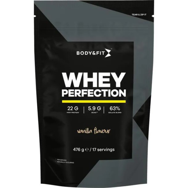 Body&Fit Whey Perfection Eiwitpoeder Vanilla 476 GR