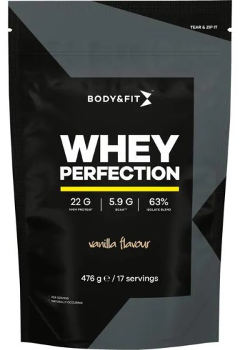 Body&Fit Whey Perfection Eiwitpoeder Vanilla 476 GR