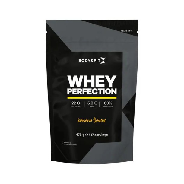 Body&Fit Whey Perfection Eiwitpoeder Banana 476 GR