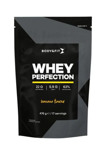 Body&Fit Whey Perfection Eiwitpoeder Banana 476 GR