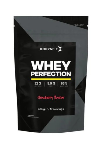 Body&Fit Whey Perfection Eiwitpoeder Stawberry 476 GR