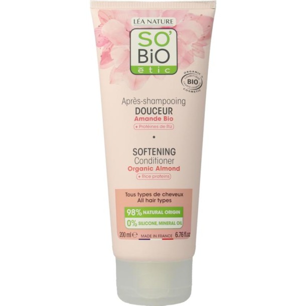 So Bio Etic Conditioner almond milk rice proteins (200 Milliliter)