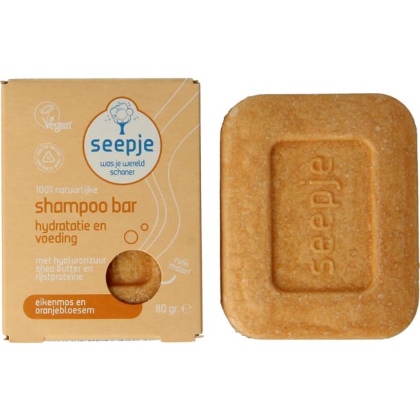 Seepje Shampoo bar eikenmos en oranjebloesem (80 Gram)