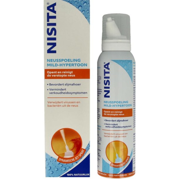 Nisita Neusspoeling mild hypertoon jet spray (125 Milliliter)