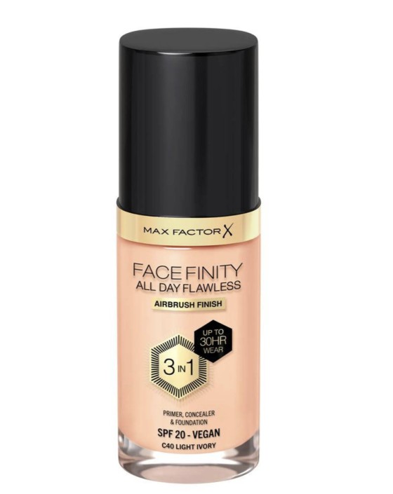 Max Factor Facefinity All Day Flawless 3-in-1 Liquid Foundation - 040 Light Ivory