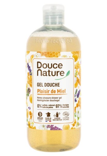 Douce Nature Douchegel honingplezier plaisir de miel bio (500 Milliliter)