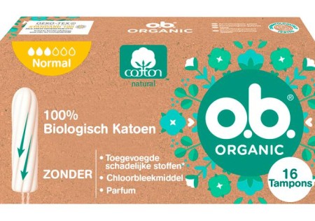 o.b.® Organic Cotton Normal 16 Stuks