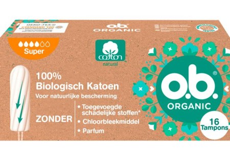 o.b.® Organic Cotton Super 16 Stuks
