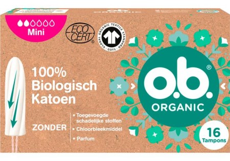 OB Organic Mini Tampons 16 stuks