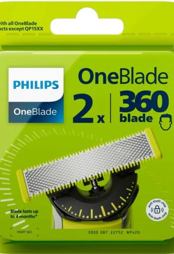 Philips Hydrid Blister One Blade Opzetmesjes 2 stuks