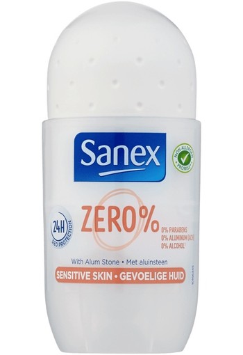 Sanex Zero% Anti-Transpirant Roller Gevoelige Huid 50 ml