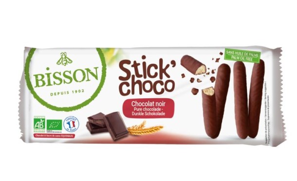 Bisson Stick choco pure chocolade bio (130 Gram)