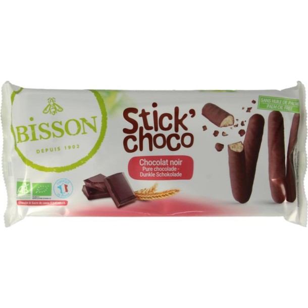 Bisson Stick choco pure chocolade bio (130 Gram)