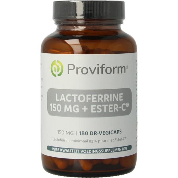 Proviform Lactoferrine puur 150mg + ester C (180 Vegetarische capsules)