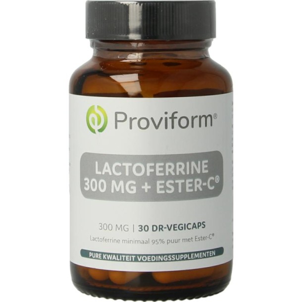 Proviform Lactoferrine puur 300mg + ester C (30 Vegetarische capsules)