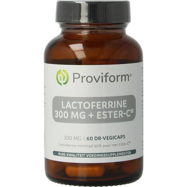 Proviform Lactoferrine puur 300mg + ester C (60 Vegetarische capsules)