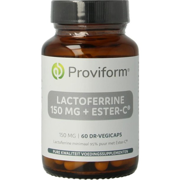 Proviform Lactoferrine puur 150mg + ester C (60 Vegetarische capsules)