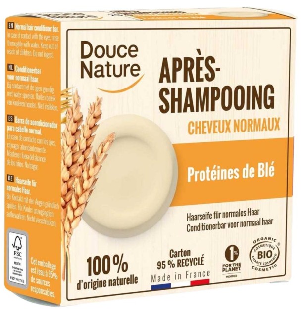 Douce Nature Conditioner bar normaal haar bio (65 Gram)