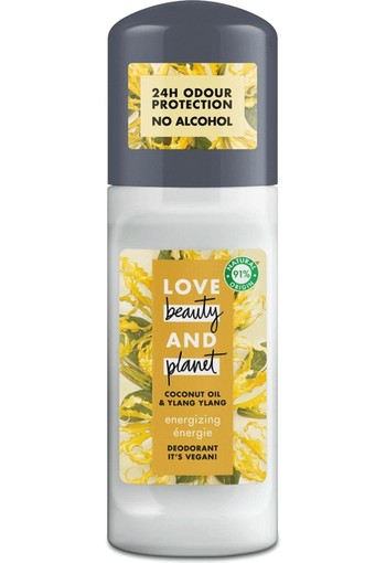 Love Beauty And Planet Vegan Deodorant Roller Coconut Oil And Ylang Ylang 50 ml