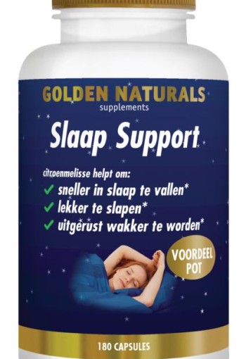 Golden Naturals Slaap support (180 Vegetarische capsules)