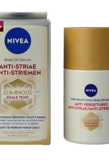 Nivea Nivea luminous 630 anti striae lichaam olieserum (100 Milliliter)