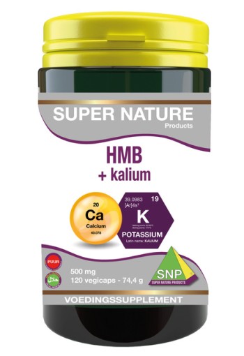 SNP HMB+ kalium 500 mg puur (120 Vegetarische capsules)