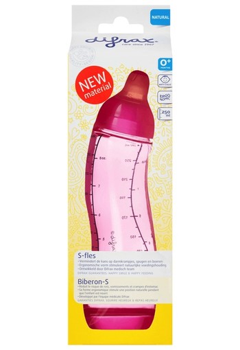 Difrax S-Fles Natural 250 ML 0+ Maanden