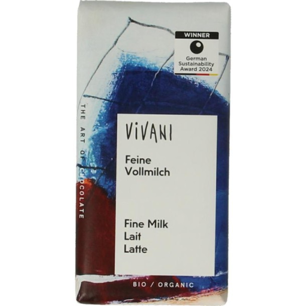 Vivani Chocolade minibars melk bio (12,5 Gram)