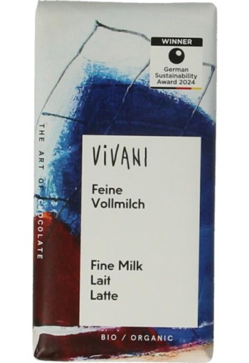 Vivani Chocolade minibars melk bio (12,5 Gram)