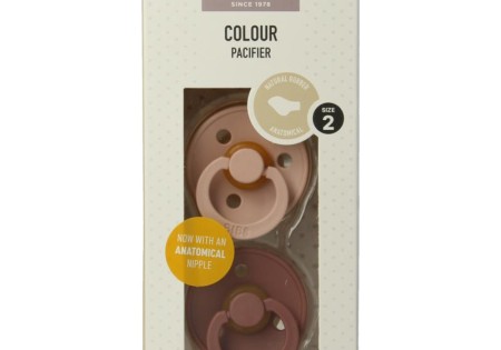 Bibs Fopspeen anatomical maat 2 blush/woodstock (2 Stuks)