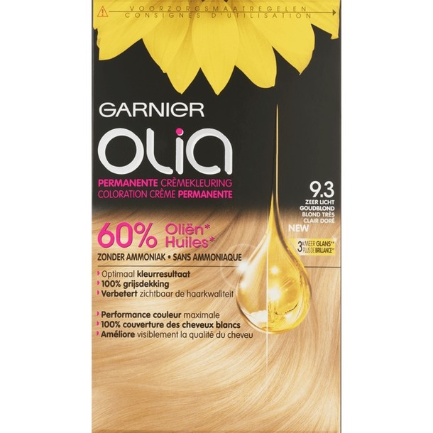 Garnier Olia Permanente Crèmekleuring 9.3 Zeer Licht Goudblond 