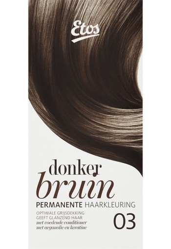 Etos Permanente Haarkleuring 03 Donker Bruin 120 ml 