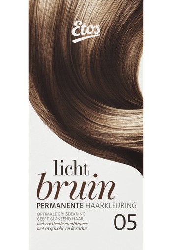 Etos Permanente Haarkleuring 05 Licht Bruin 120 ml 